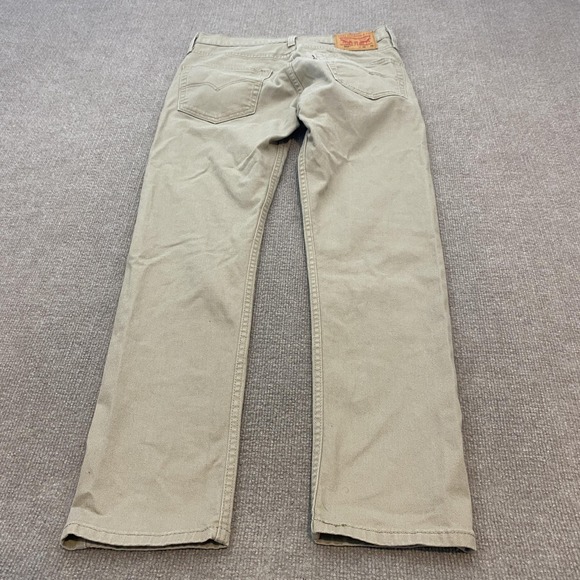 Levi's Other - Levis 502 Jeans Mens 30x30 Beige Light Wash Regular Tapered Stretch Denim Pants